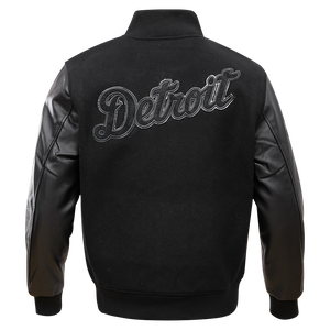 Pro Standard Detroit Tigers Varsity Jacket - Black on Black