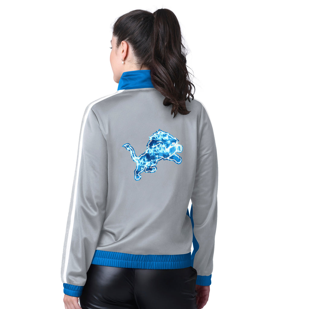 Ladies Detroit Lions Bling Track Jacket