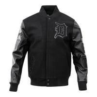 Pro Standard Detroit Tigers Varsity Jacket - Black on Black