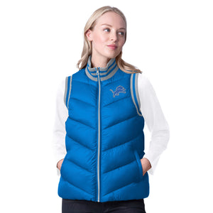 Ladies Detroit Lions Puffer Vest