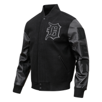 Pro Standard Detroit Tigers Varsity Jacket - Black on Black