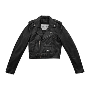 Imogen - Women's Motorcycle Leather Jacket Women's Leather Jacket BH&BR COLLAB Black XS