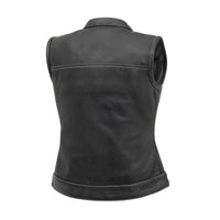 Jessica Perforated Women's Motorcycle Leather Vest Women's Vest First Manufacturing Company   