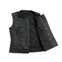 Jessica Perforated Women's Motorcycle Leather Vest Women's Vest First Manufacturing Company   