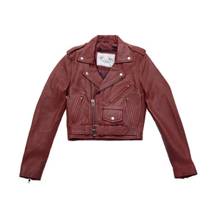 Katy - Women's Leather Jacket - BHBR Women's Leather Jacket BH&BR COLLAB Oxblood XS