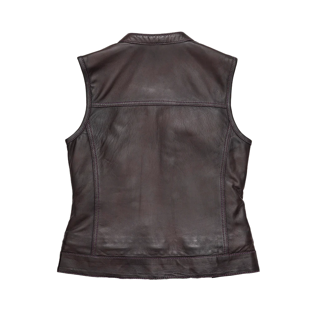 Keystone Women’s Motorcycle Vest Limited Edition Women's Leather Vest First Manufacturing Company