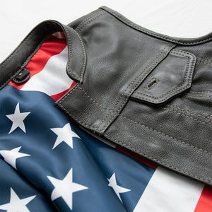 Liberty Women's Club Style Motorcycle Leather Vest - Limited Edition Factory Customs First Manufacturing Company   