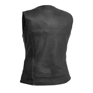 Lolita - Women's Motorcycle Leather Vest Women's Leather Vest First Manufacturing Company   