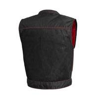 Lowrider Moto Mesh Men's Motorcycle Vest Men's Leather Vest First Manufacturing Company   