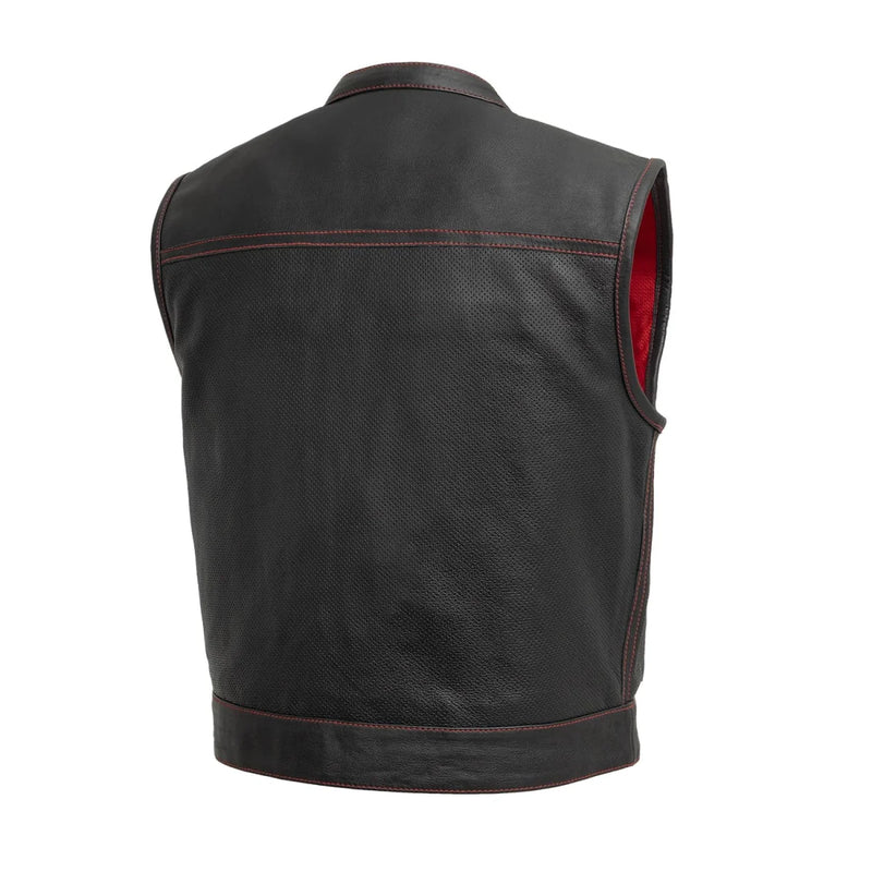 Lowrider Perforated Men's Leather Vest Men's Leather Vest First Manufacturing Company   