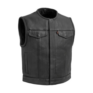 Lowside Men's Motorcycle Leather Vest Men's Leather Vest First Manufacturing Company S  