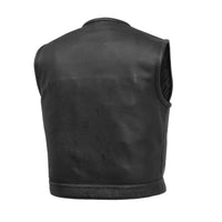 Lowside Men's Perforated Motorcycle Leather Vest Men's Leather Vest First Manufacturing Company   