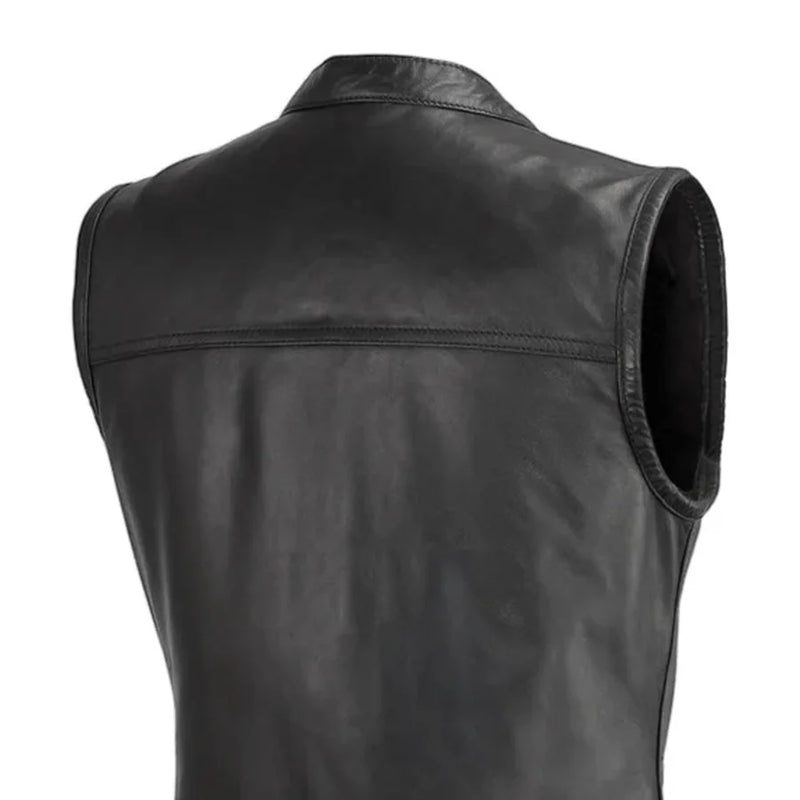 Ludlow Women's Motorcycle Leather Vest Women's Leather Vest First Manufacturing Company