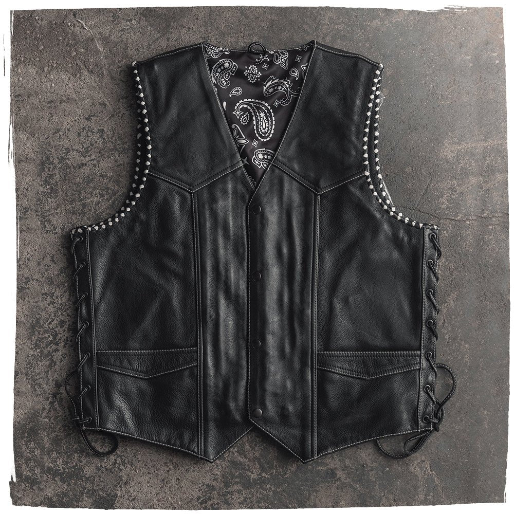 Mens Western Style Custom Vest Custom Builder First Manufacturing Company mczr_price_220  