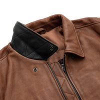 Moto Bomber - Men's Leather Jacket Men's Leather Jacket First Manufacturing Company   