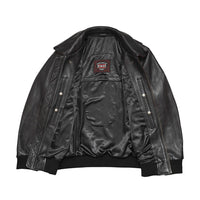 Moto Bomber - Men's Leather Jacket Men's Leather Jacket First Manufacturing Company   