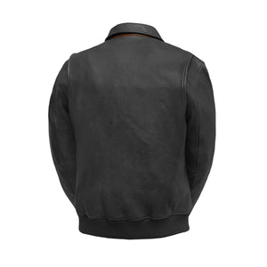 Moto Bomber - Men's Leather Jacket Men's Leather Jacket First Manufacturing Company   