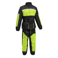 Free Motorcycle Rain Suit - Men's Gift First Manufacturing Company Neon Green S