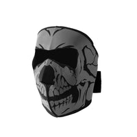 Neoprene Full Face Skull Riding Mask Face Mask First Manufacturing Company Black & Grey  