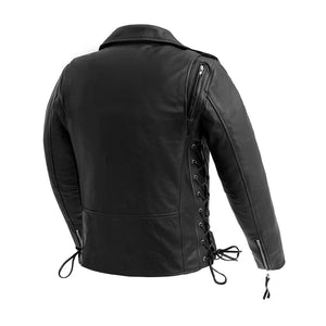 Popstar Women's  Motorcycle Leather Jacket Women's Leather Jacket First Manufacturing Company   