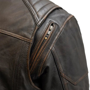 Rider Club - Men's Leather Motorcycle Jacket Men's Leather Jacket First Manufacturing Company   