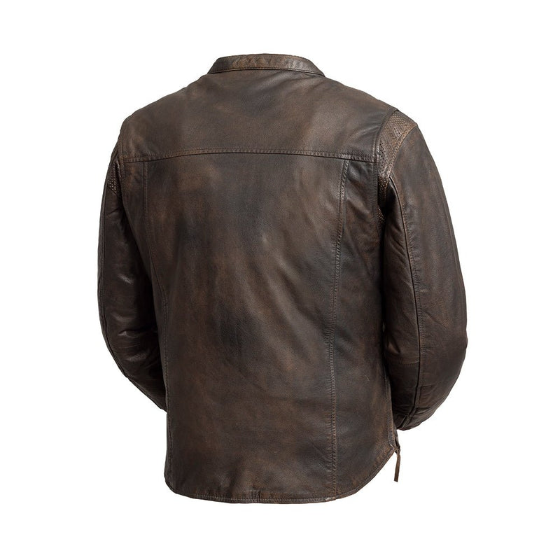 Rocky Men's Motorcycle Leather Jacket Men's Leather Jacket First Manufacturing Company   