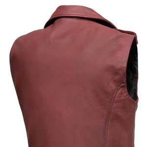 Roller - Men's Motorcycle Leather Vest Men's Leather Vest First Manufacturing Company