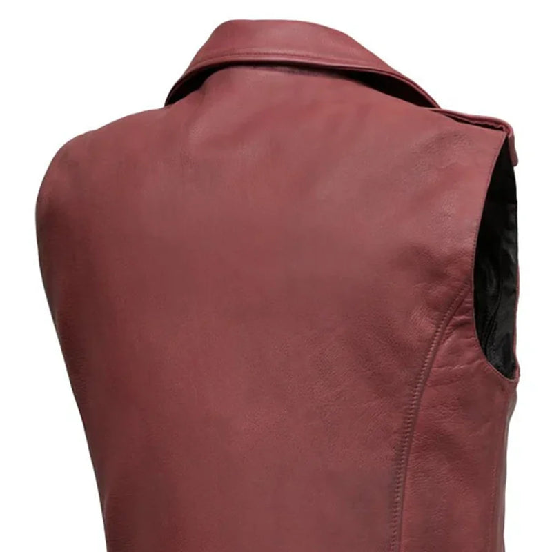 Roller - Men's Motorcycle Leather Vest Men's Leather Vest First Manufacturing Company