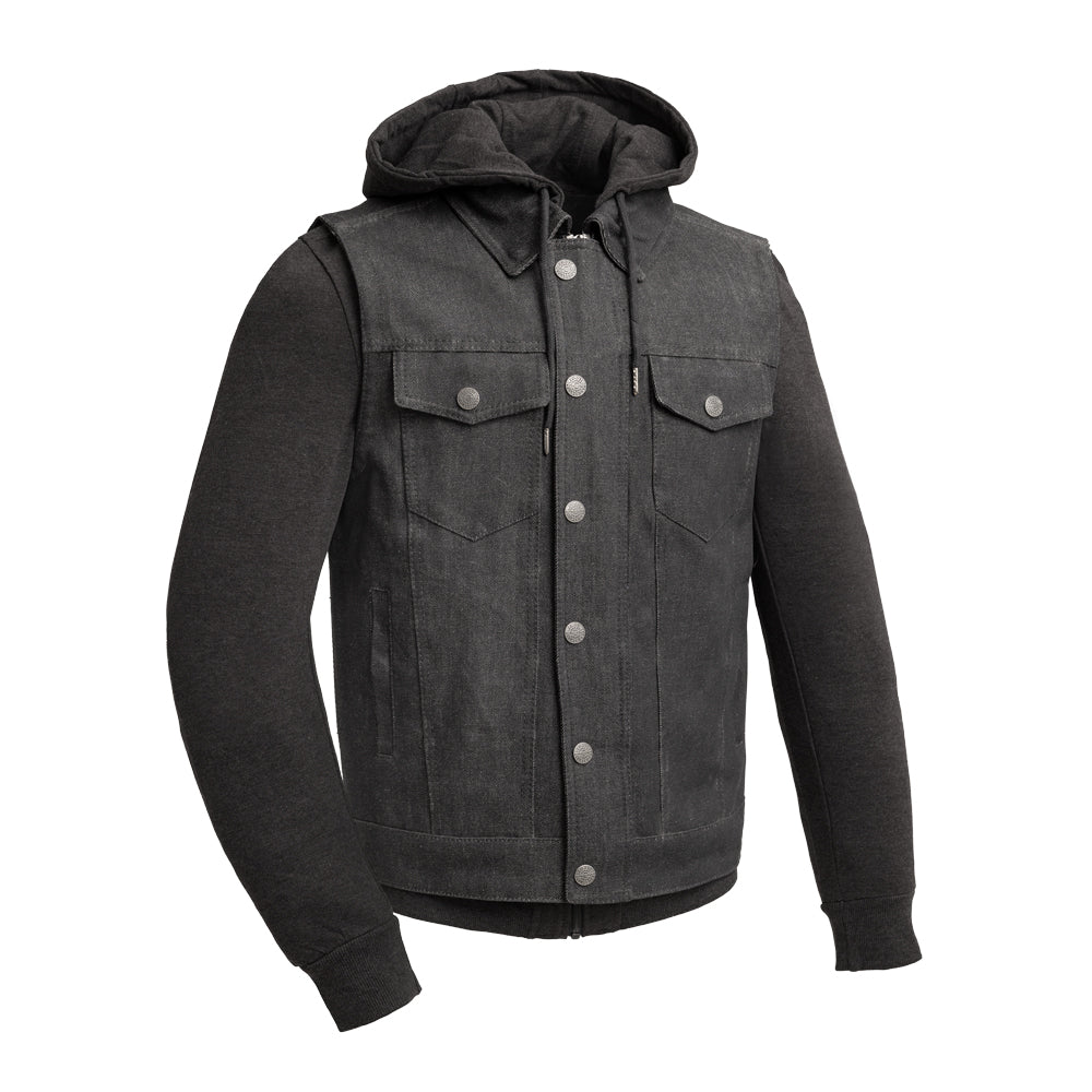 HNVAVQ Men's Denim Vest Gilet Casual Vintage Biker