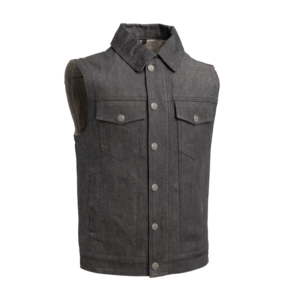 Rook - Vest Only - Men's Motorcycle Denim Vest Garage Sale GARAGE SALE XS Grey 