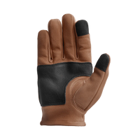 Roper DBL Palm Men's Motorcycle Leather Gloves Men's Gloves First Manufacturing Company Black Brown XS 