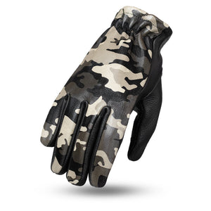 Roper Women's Motorcycle Leather Gloves Women's Gloves First Manufacturing Company Camouflage XS 