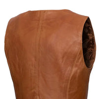 Savannah Women's Western Style Motorcycle Leather Vest Women's Leather Vest First Manufacturing Company