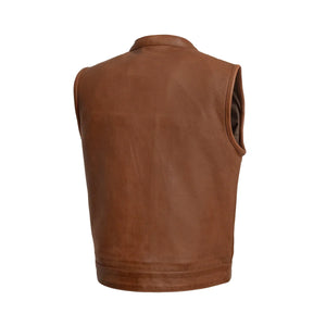 Sharp Shooter Men's Motorcycle Leather Vest Men's Leather Vest First Manufacturing Company   