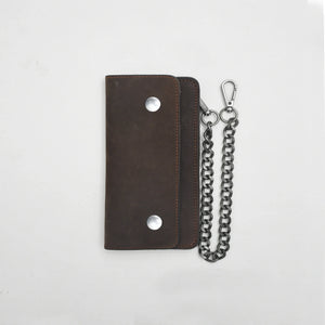 Free SMALL TRUCKER - Vegetable Tanned Leather Wallet