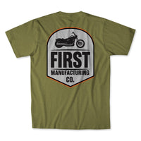 Silhouette T-Shirt Men's T-Shirt First Manufacturing Company OLIVE GREEN S 