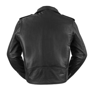 Superstar Men's Motorcycle Leather Jacket Men's MC Jacket First Manufacturing Company   