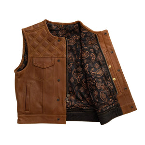 Timber Men's motorcycle leather vest (limited edition) Men's Leather Vest First Manufacturing Company   