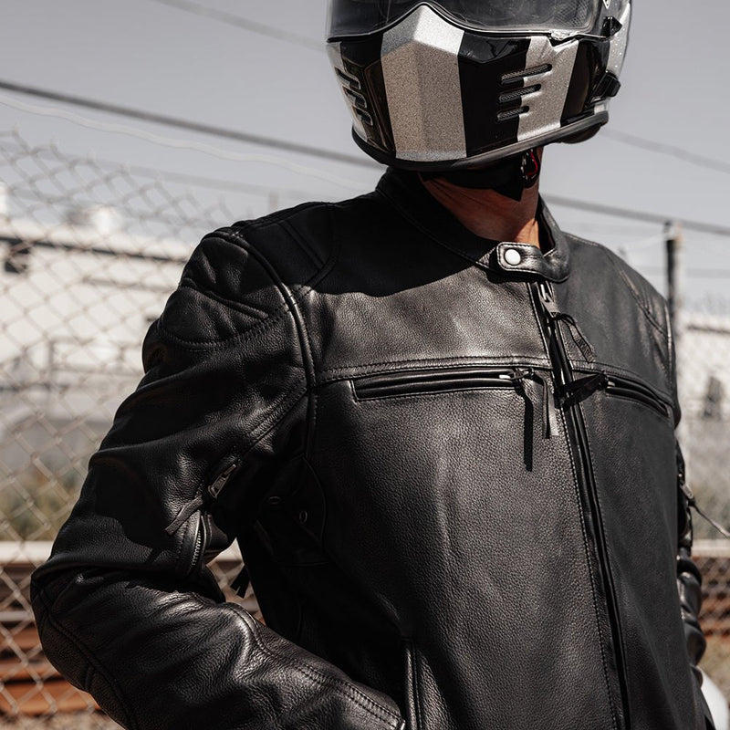 Top Performer Men's Motorcycle Leather Jacket Men's Leather Jacket First Manufacturing Company   