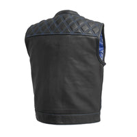 Upside Men's Club Style Leather Vest Men's Leather Vest First Manufacturing Company   