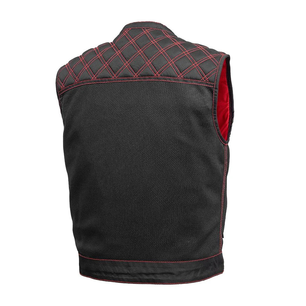 Upside Moto Mesh Men's Motorcycle Vest Men's Leather Vest First Manufacturing Company   