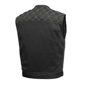 Upside Moto Mesh Men's Motorcycle Vest Men's Leather Vest First Manufacturing Company   