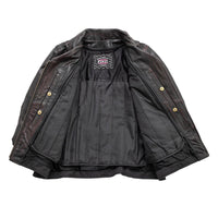 Wildside - Women's Motorcycle Leather Jacket Women's Leather Jacket First Manufacturing Company   