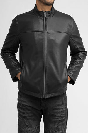 Zain Mens Fashion Leather Jacket Men's New Zealand Lambskin Jacket Whet Blu NYC   