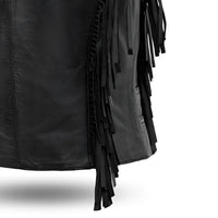 Apache Women's Leather Motorcycle Vest Women's Leather Vest First Manufacturing Company