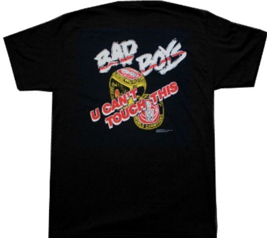 Officially Licensed Detroit Bad Boys U Can't Touch This T-Shirt Back