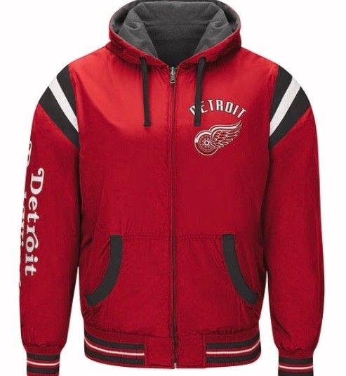 Authentic Detroit Red Wings Nylon Reversible Hooded Jacket – DS Online