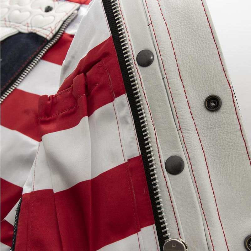 Rosie - Women's Leather/Denim Vest - Limited Edition