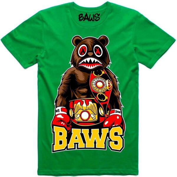 Baws Boxing Green T-Shirt