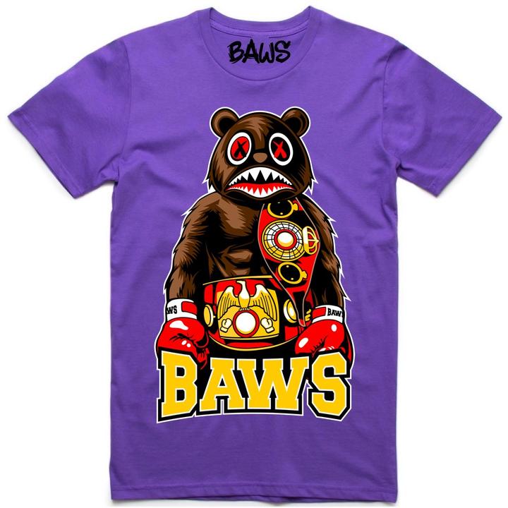 Baws Boxing Purple T-Shirt